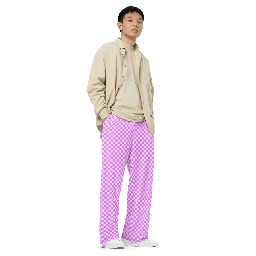 Copy of Premium Pink Checkered Pants product image (3)