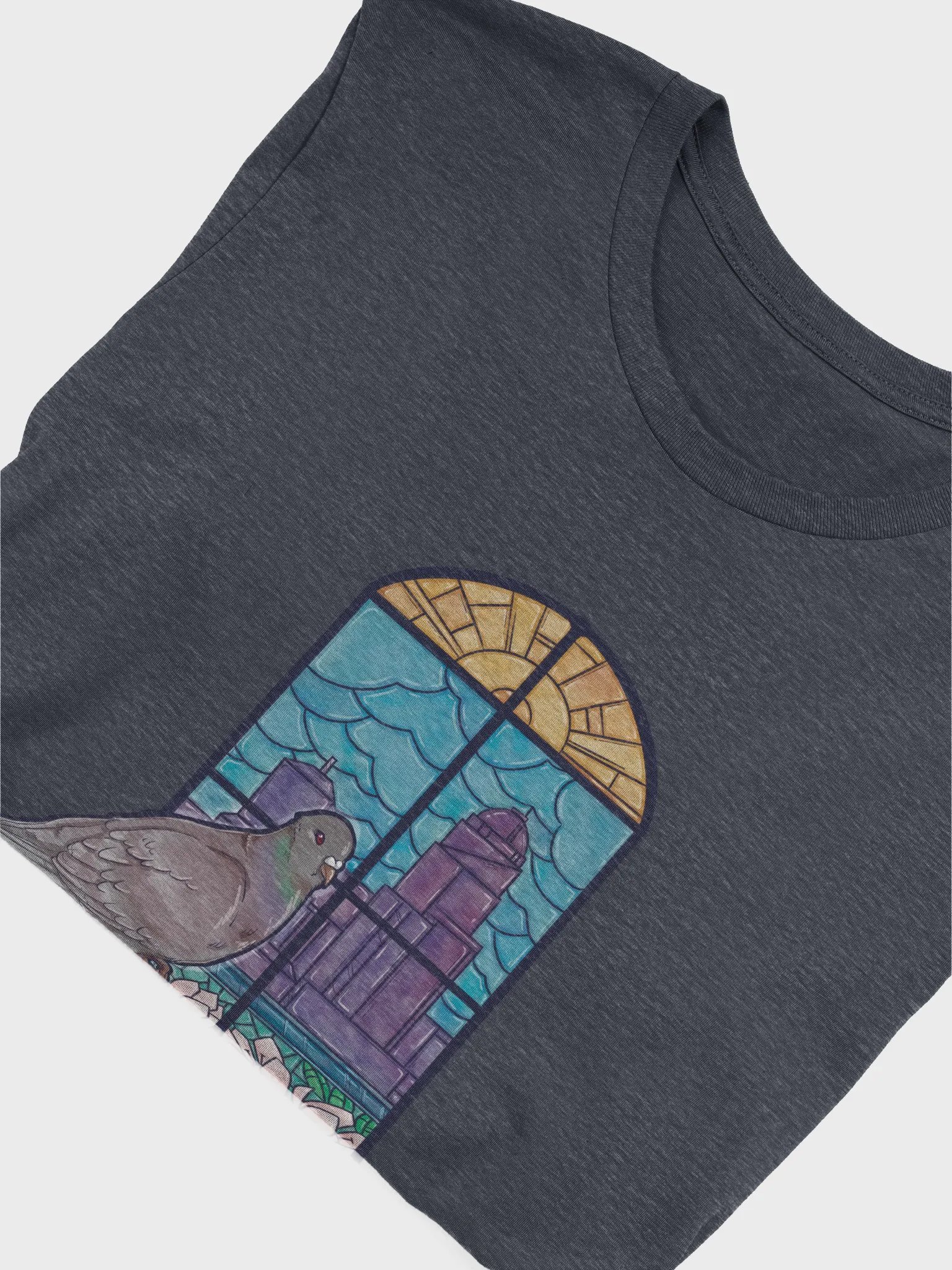 Pigeon Stained Glass T-Shirt product image (5)