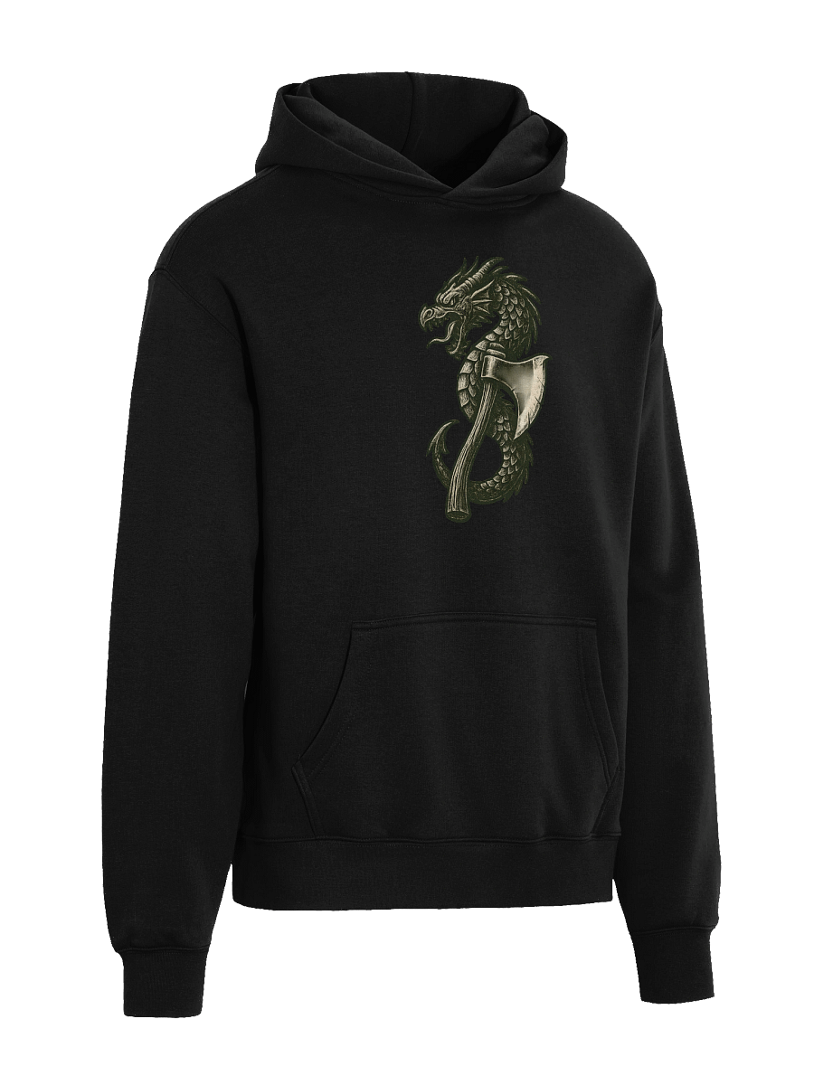 Rugged Sportsmen Nordic Dragon Axe Oversized Hoodie product image (4)