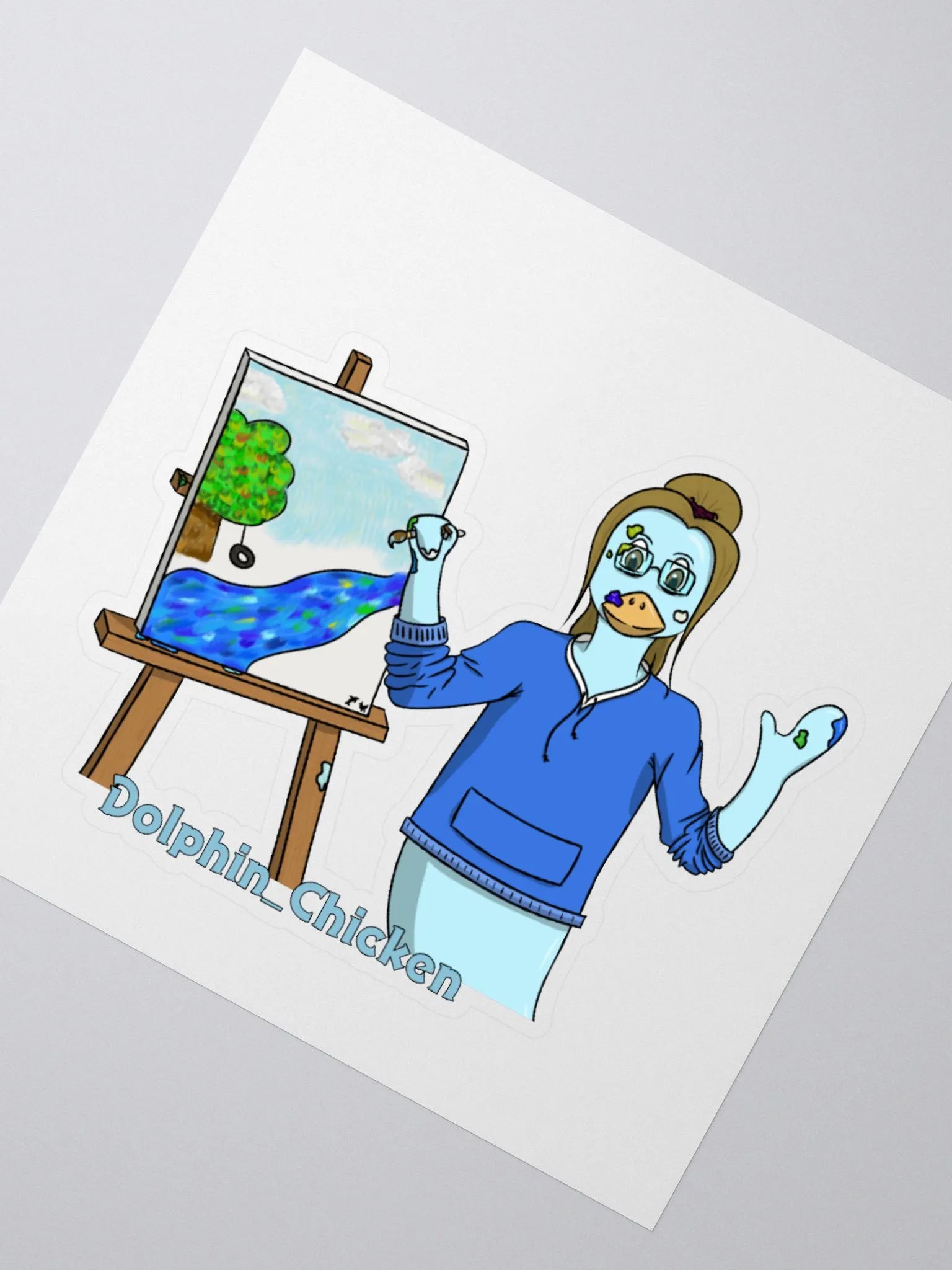 Dolphin's DC Painting Sticker product image (2)