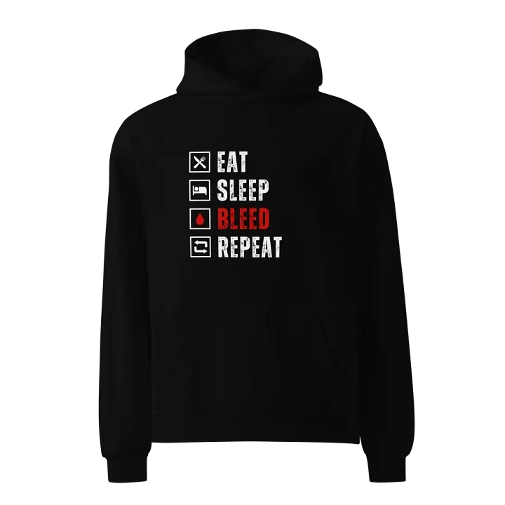 Eat Sleep Bleed Repeat Hoodie product image (1)