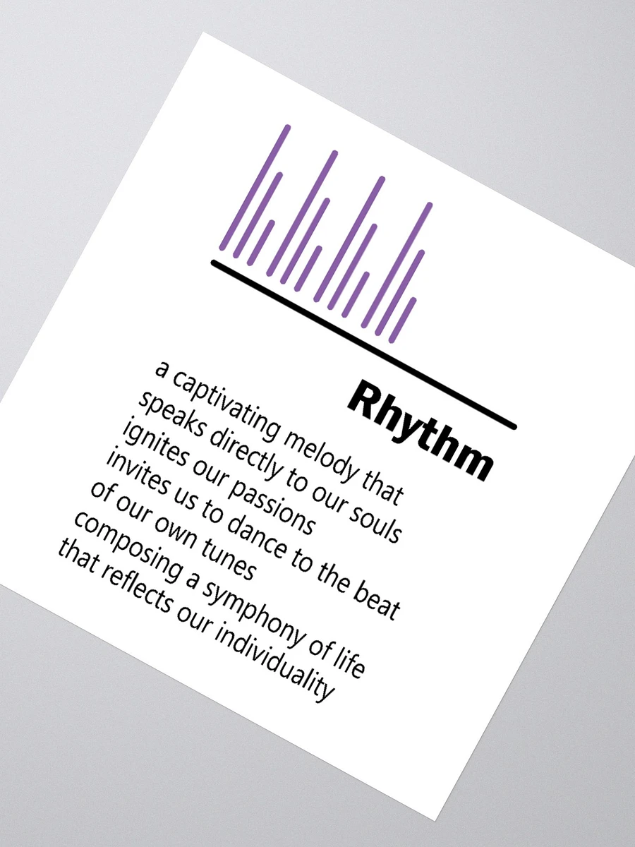 rhythm Sticker - purple line product image (4)