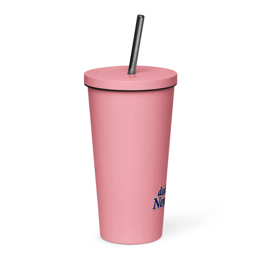 doin' NerdStuff Pink Tumblr w. Straw product image (4)