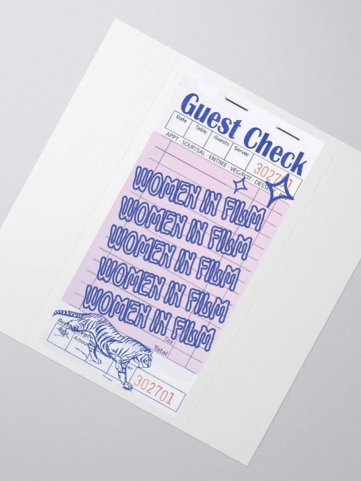 WIF GUEST CHECK Sticker product image (6)