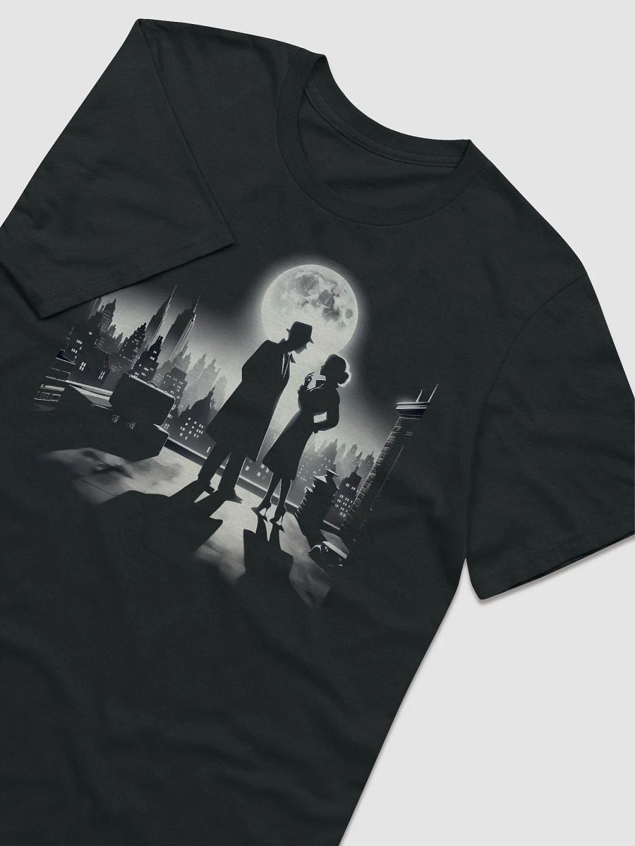 Moonlight Mischief: A Rooftop Rendezvous (Front Print Womens Tee) product image (3)