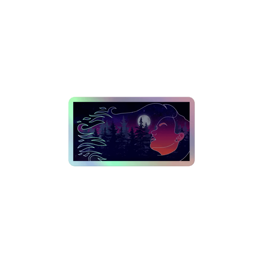 Luminous Night Sky Holographic Sticker product image (2)