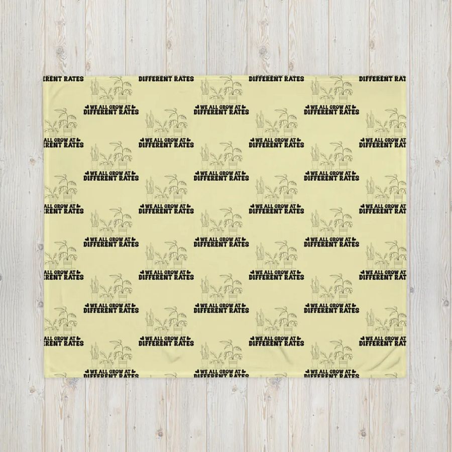 We All Grow At Different Rates Blanket product image (5)