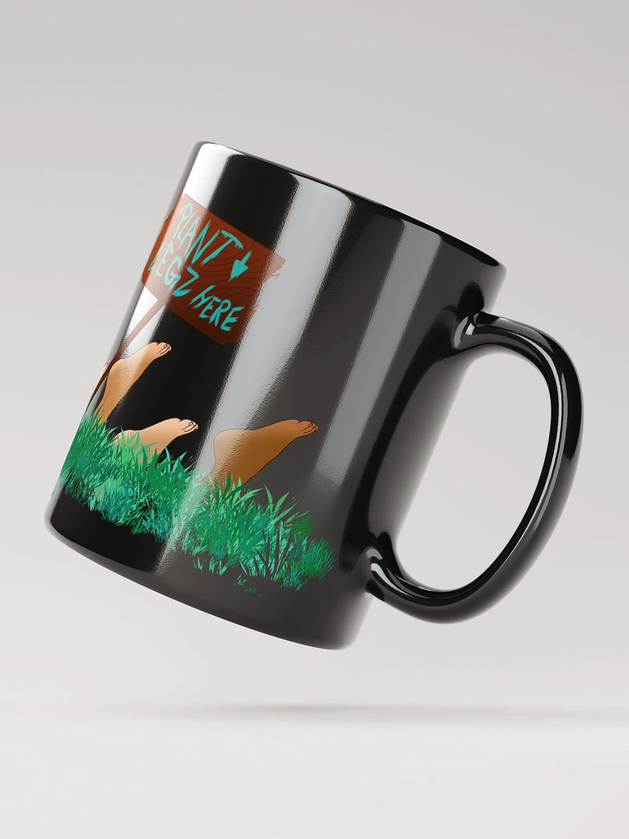 PLANT LEGZ HERE - Black Glossy Mug product image (10)