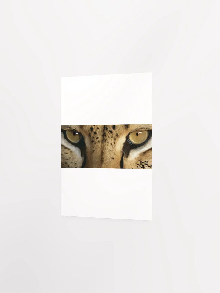 Cheetah Eyes Digital Drawing Matte Poster product image (9)