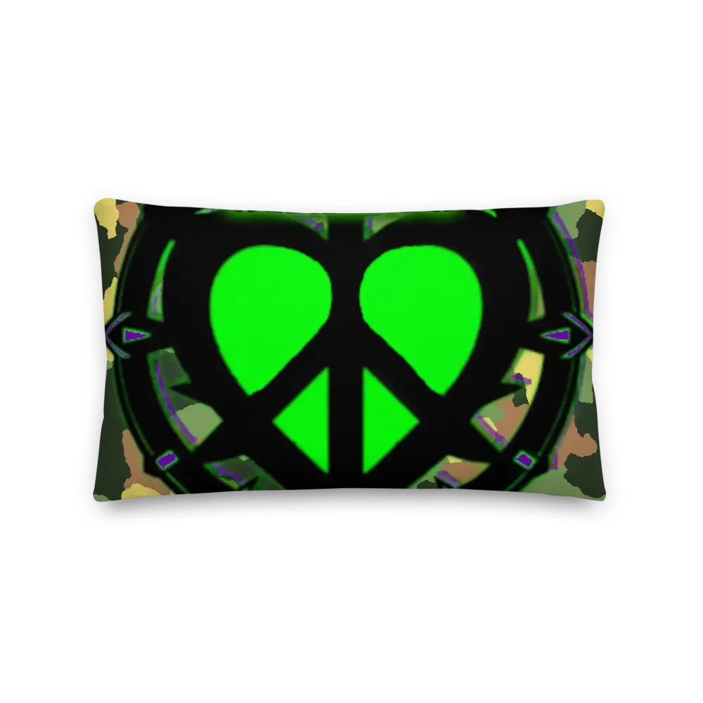 Peaceful Heart Camo Pillow product image (2)