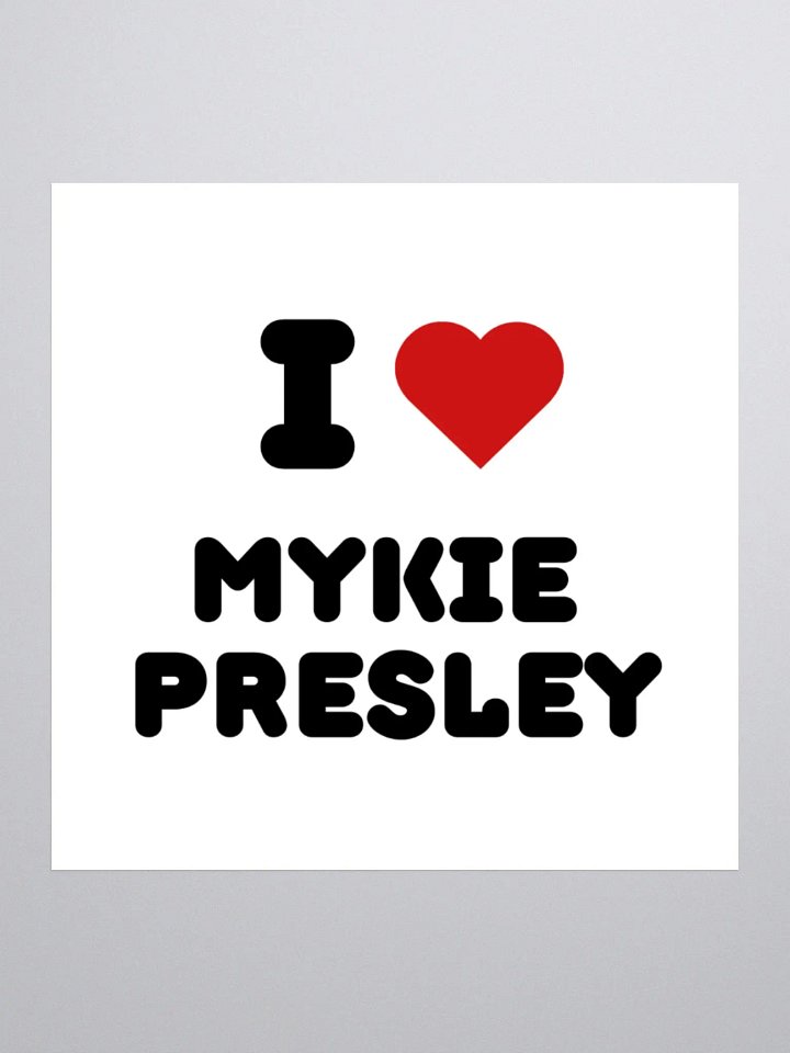 I <3 Mykie Presley Sticker product image (1)