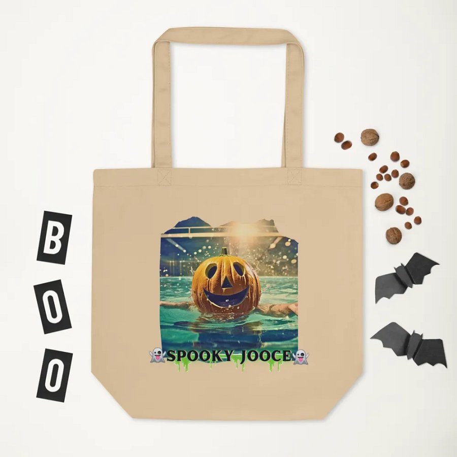 “SPOOKY SWIMZ” Khaki Tote Bag product image (1)