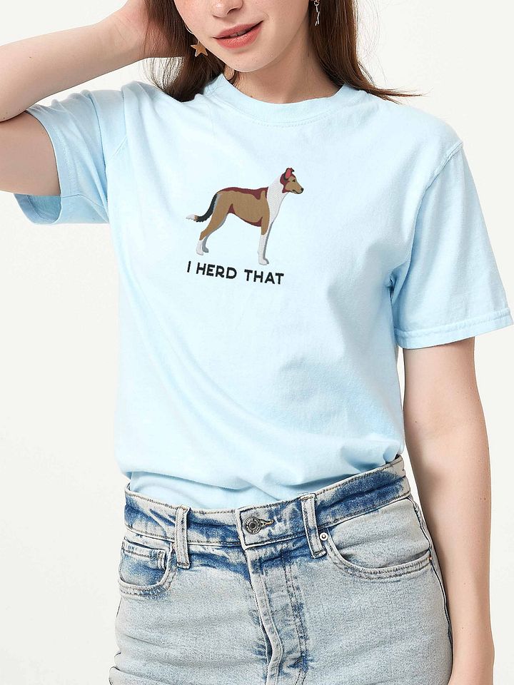 I Herd That T-Shirt(Embroidered) of a Smooth Collie product image (2)