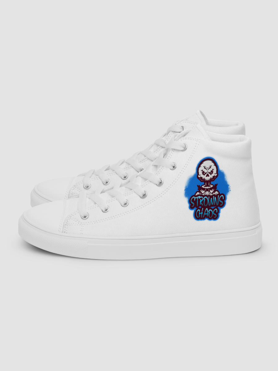 [strowns_chaos] Women;s High Top Canvas Shoes (White) product image (1)
