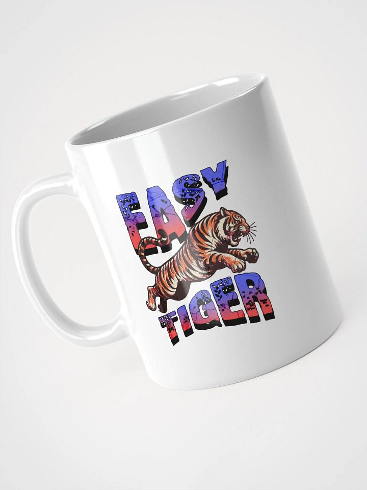 Easy Tiger Leaping White Glossy Mug product image (2)