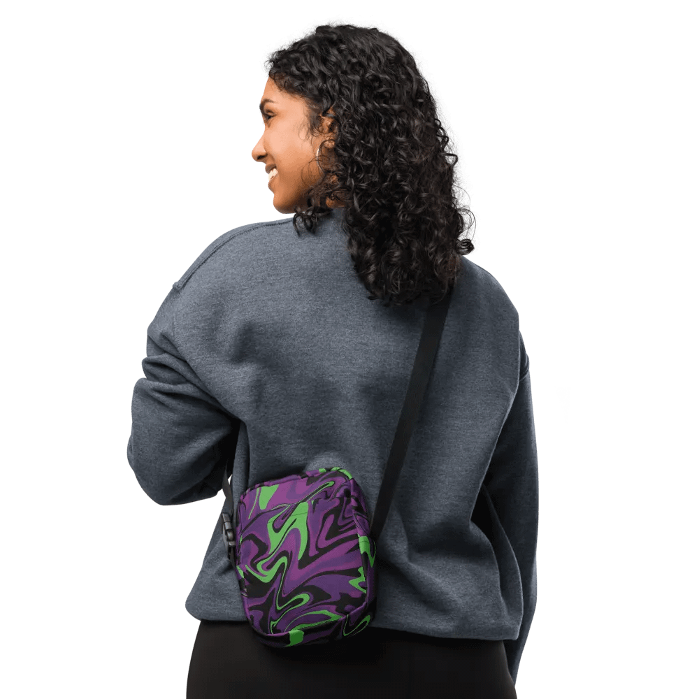 Purple Lime Swirl Utility Crossbody Bag product image (2)