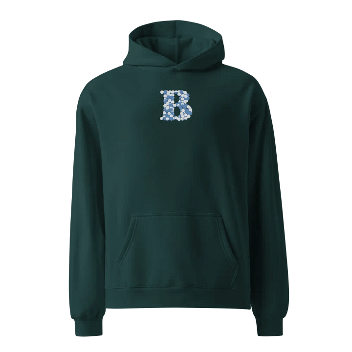 Initial Letter Of Name "B" is Embroidered Unisex Oversized Hoodie product image (1)