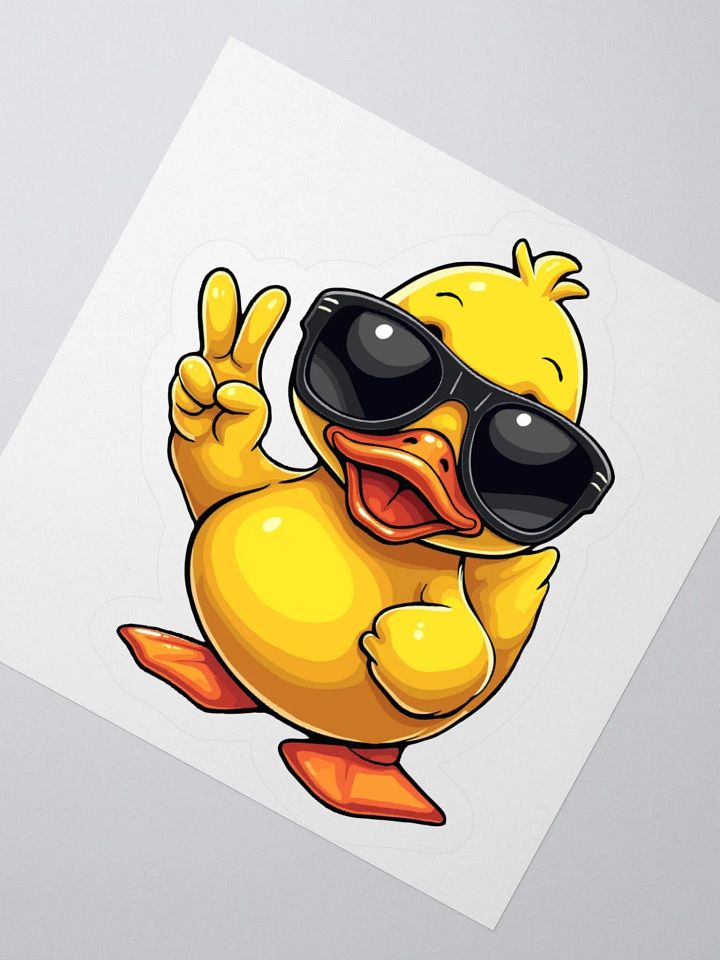 Cool Rubber Duckie Sticker product image (4)