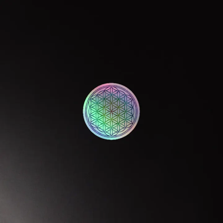 Flower of Life Kiss-Cut Holographic Sticker Sheet product image (2)