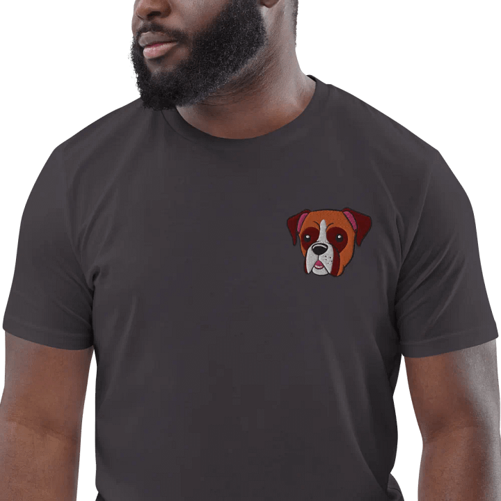 Friendly Boxer Dog Embroidered T-Shirt product image (8)