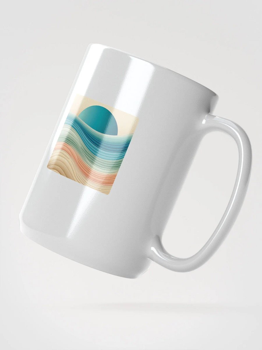 Celestial Waves Mug | AI Design abstract fluid product image (2)