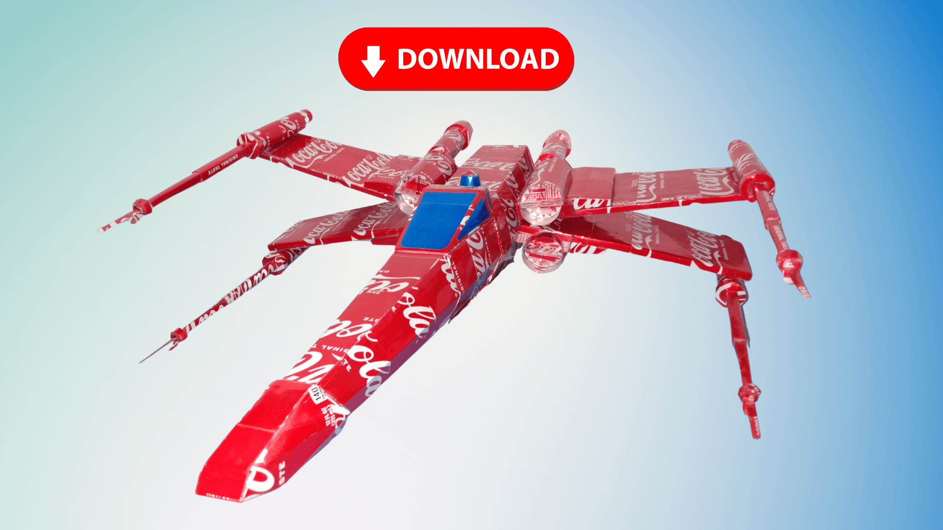 Soda Can Starfighter X DIGITAL Plans product image (1)