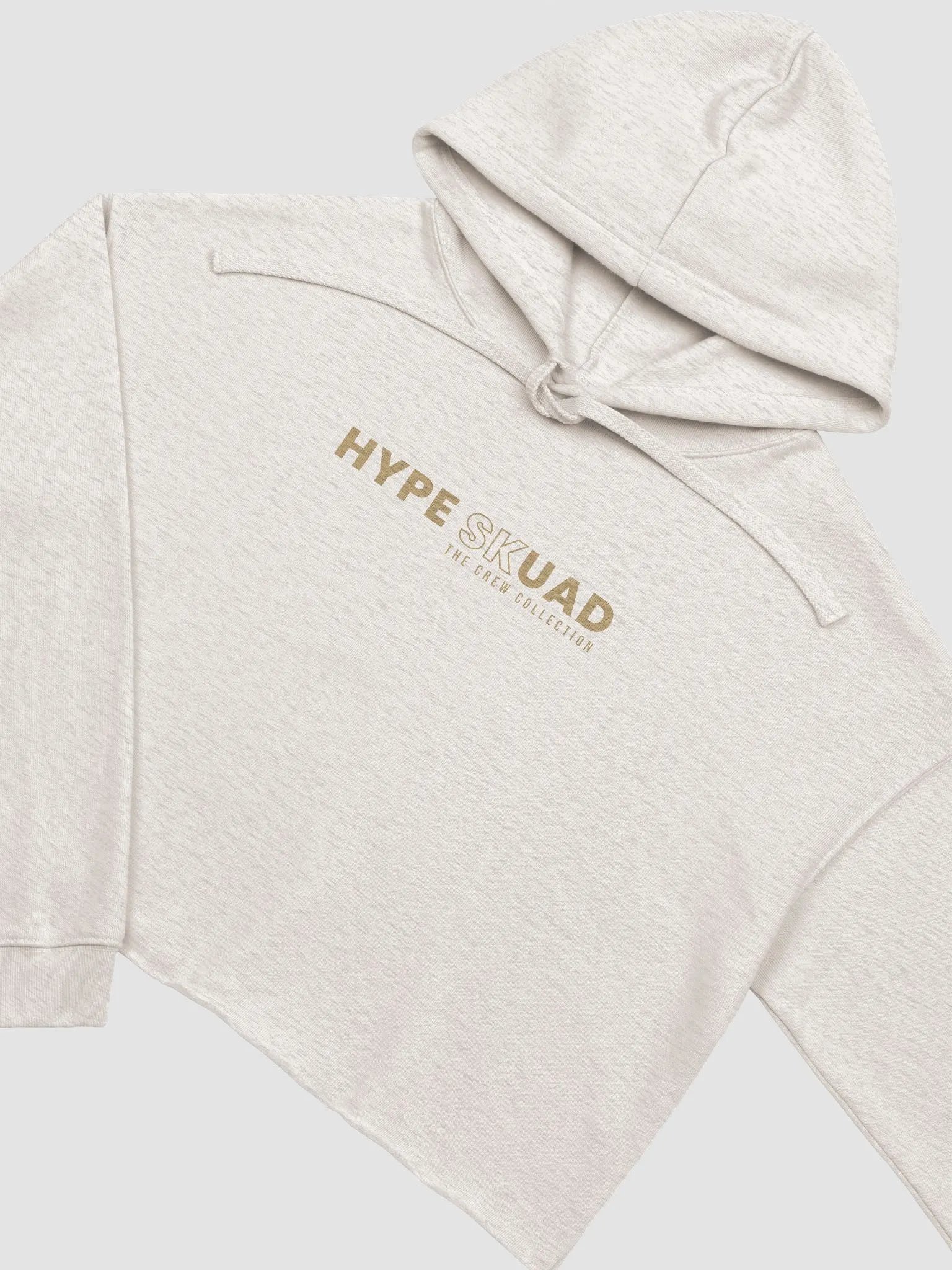 Beige Cropped Hype Hoodie product image (3)