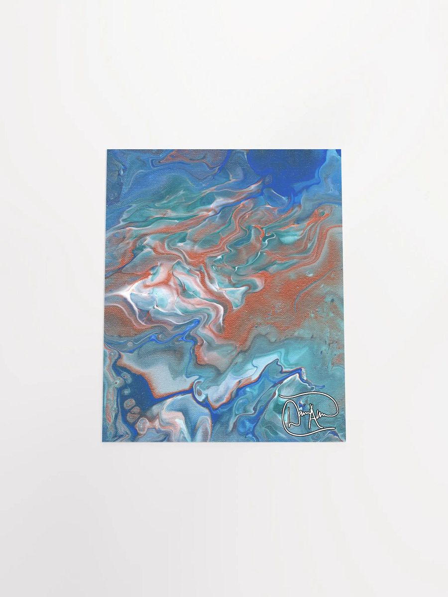 Metallic Orange Fluid Acrylic Print product image (4)