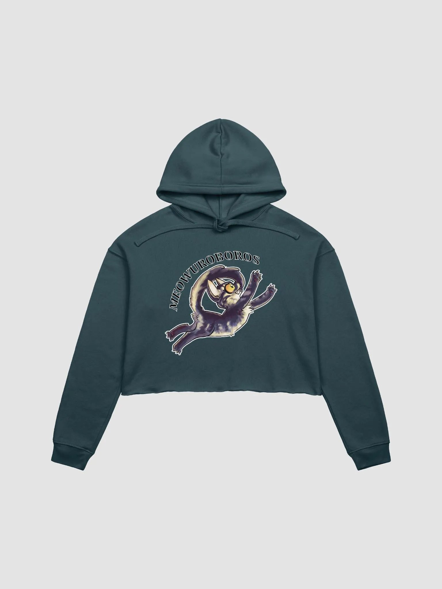 Meowuroboros - Fleece Crop Hoodie product image (1)
