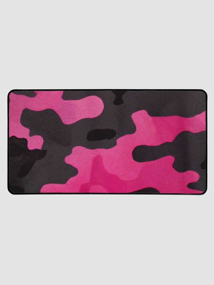 Desk Mat 15.5" x 31.5" pink camo product image (1)