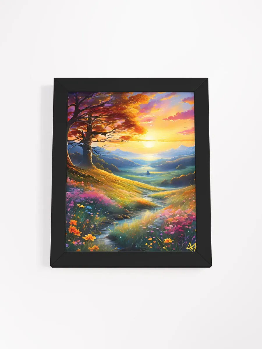Summer Meadow: AI Art Print - Framed Wall Decor product image (1)