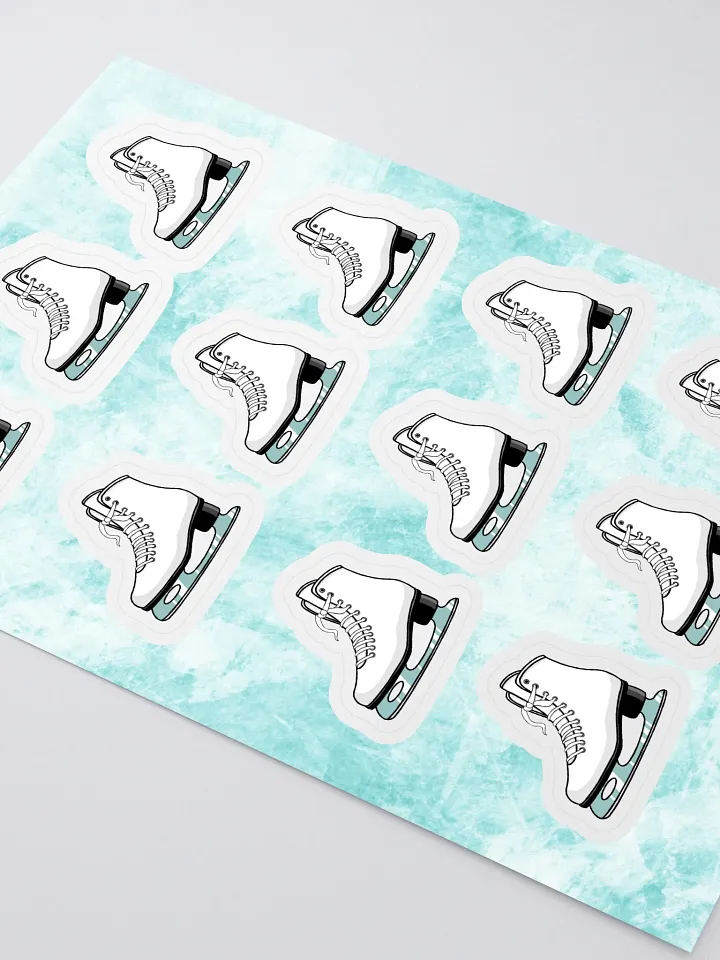 White Ice Skates Sticker Sheet product image (2)
