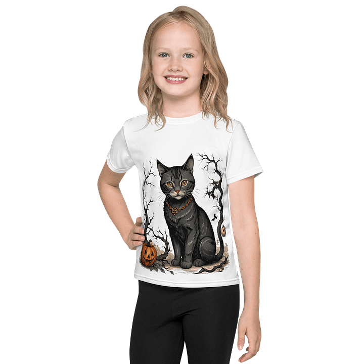 Halloween Cat All-Over Print Kids T-Shirt product image (1)