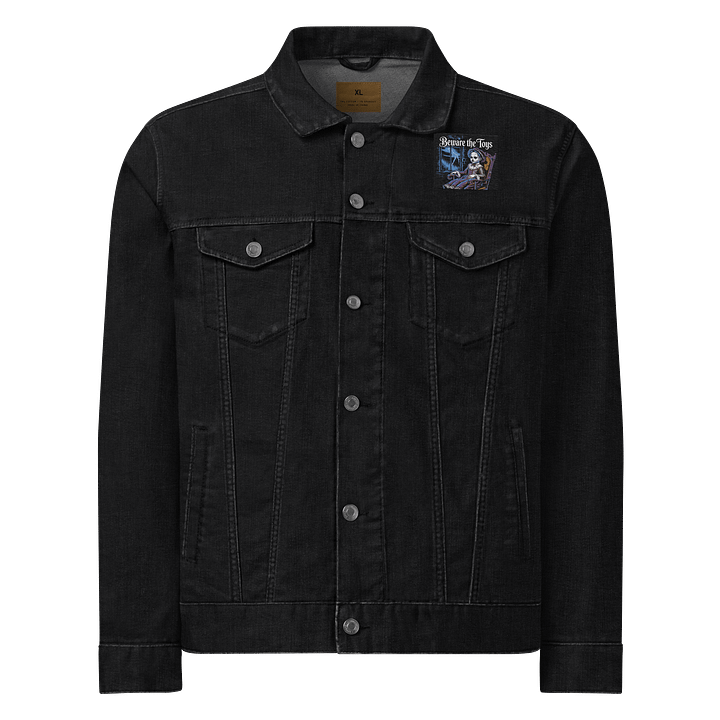 Midnight Veil Designs Gothic Denim Jacket - Black Denim (S-2XL) product image (1)