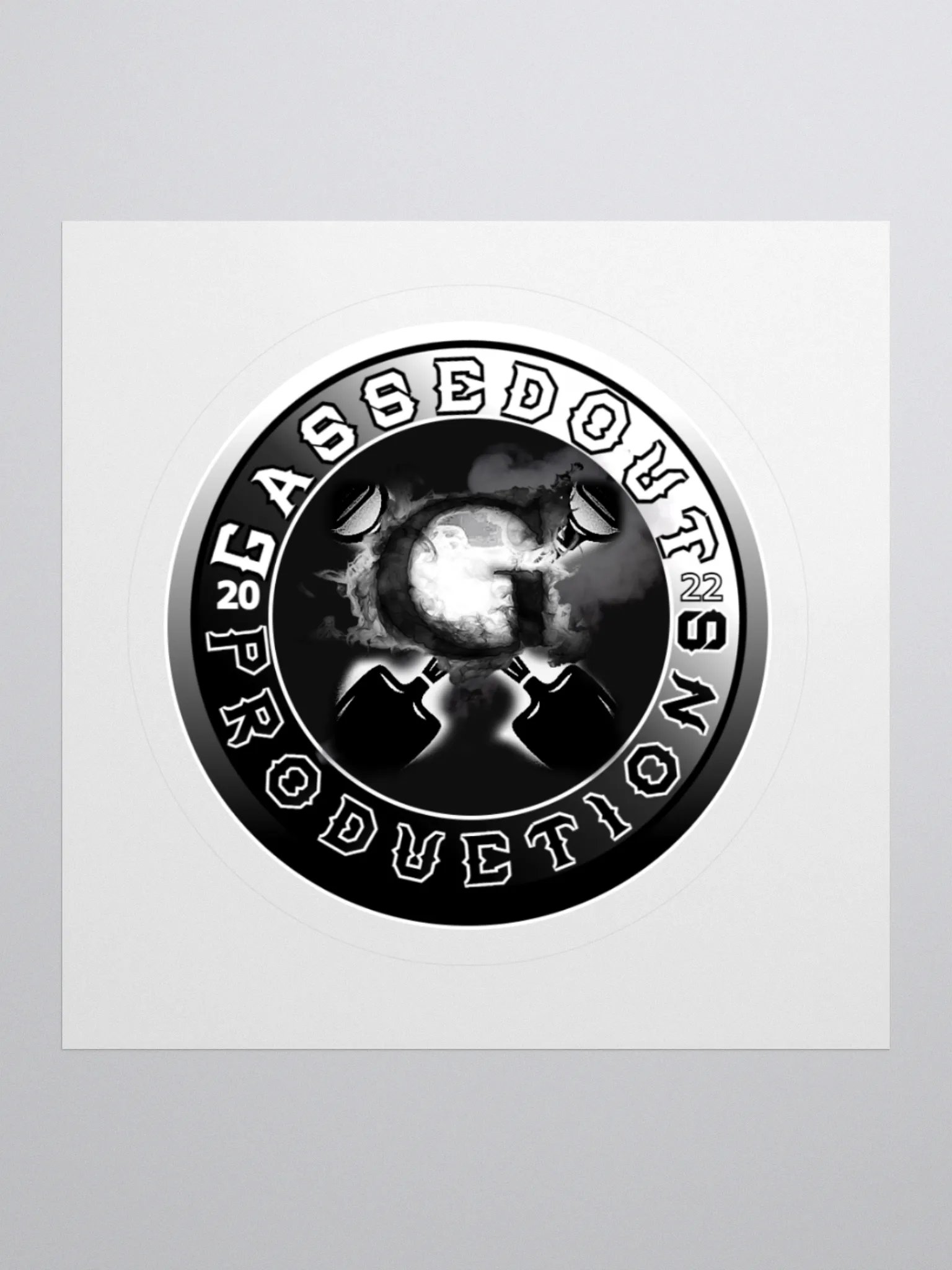 GassedOut Shovel Logo Sticker product image (1)