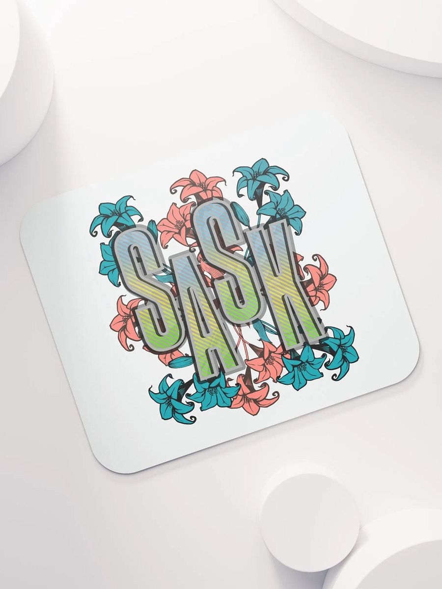 Sask Saskatoon Saskatchewan Floral Gradient Mouse Pad product image (5)