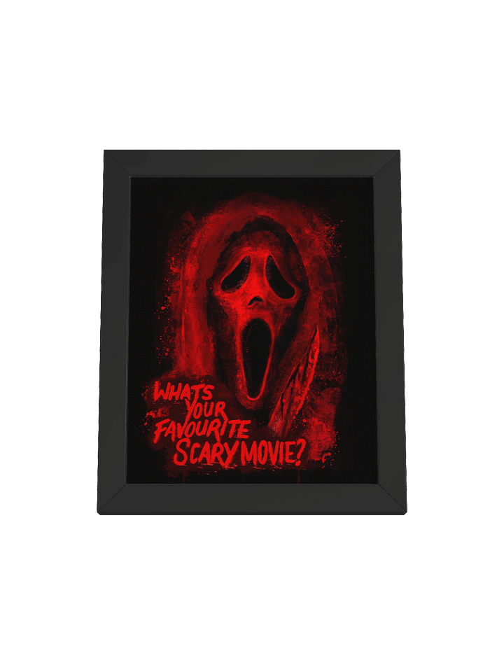 BLK Framed Ghost Face Print (Red) product image (1)