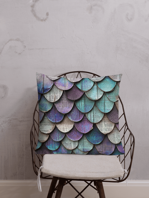 Mosaic Mermaid Scale: Decorative Pillow product image (5)