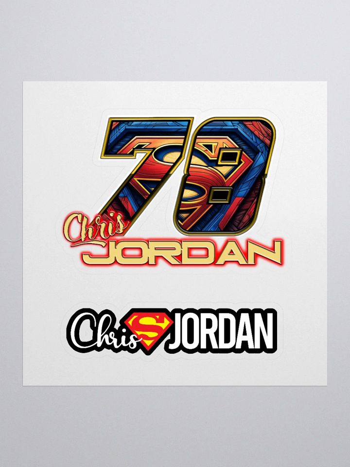 Chris Jordan #78 decals product image (3)