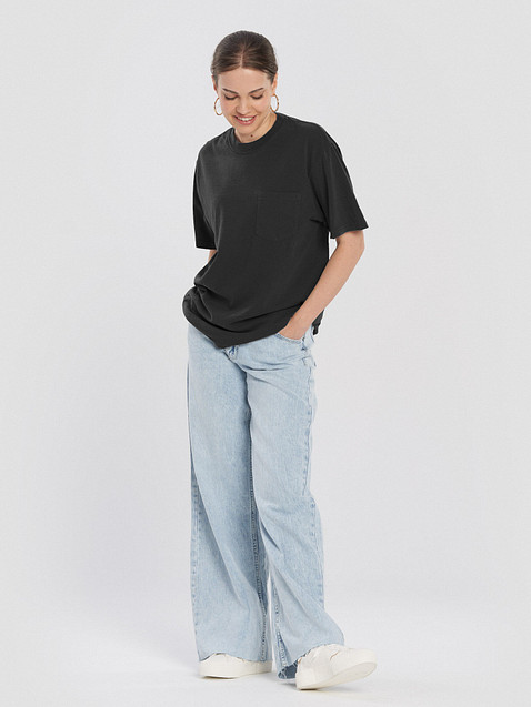 Photo showing Unisex Garment-Dyed Pocket T-Shirt