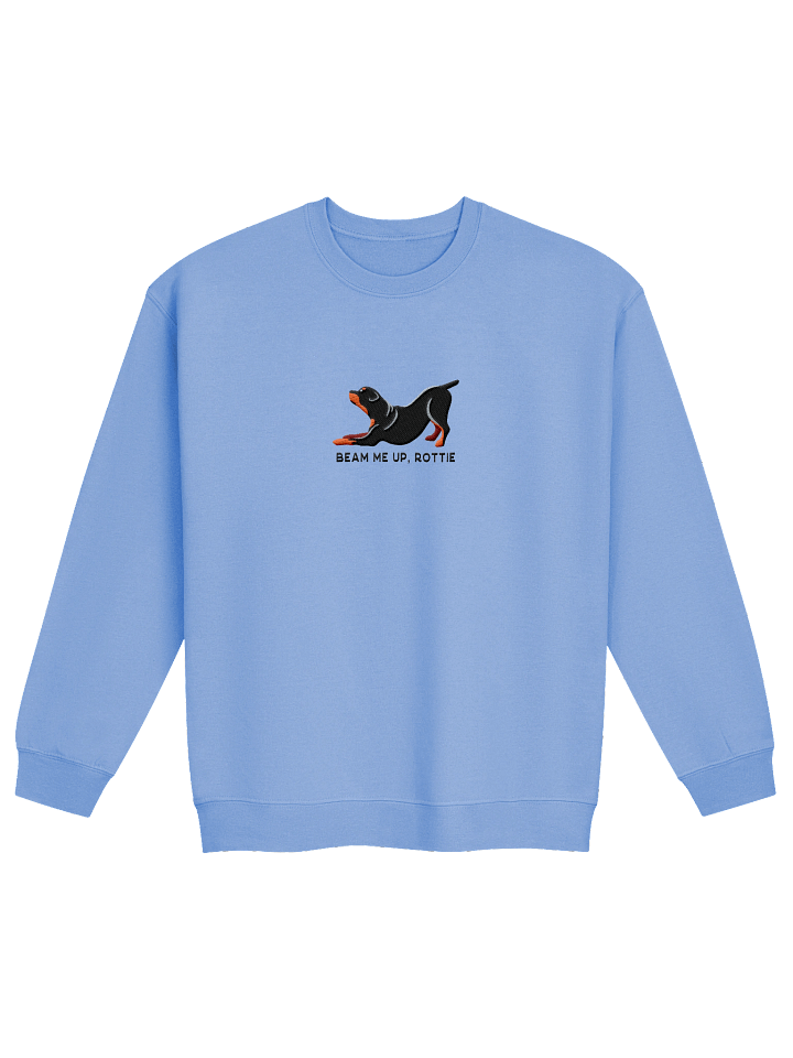 Beam Me Up, Rottie Sweatshirt (Embroidered) of a Rottweiler(Docked Tail) product image (9)