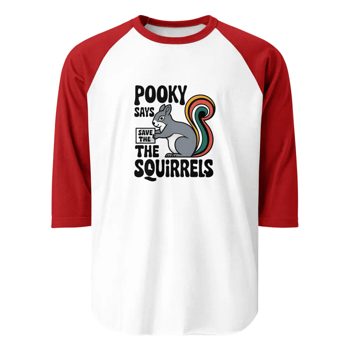 Pooky's Squirrel Saver Raglan Tee product image (1)