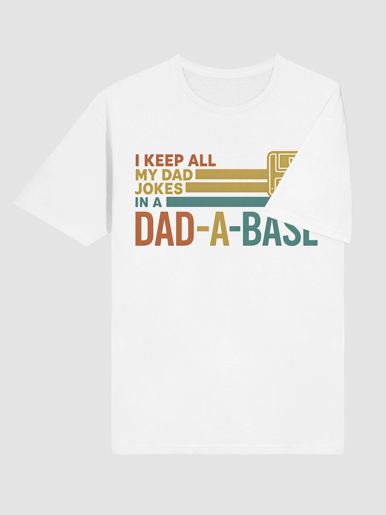 Dad-A-Base T-Shirt | Funny Dad Joke Shirt | Retro Techie Gift for Dads product image (48)