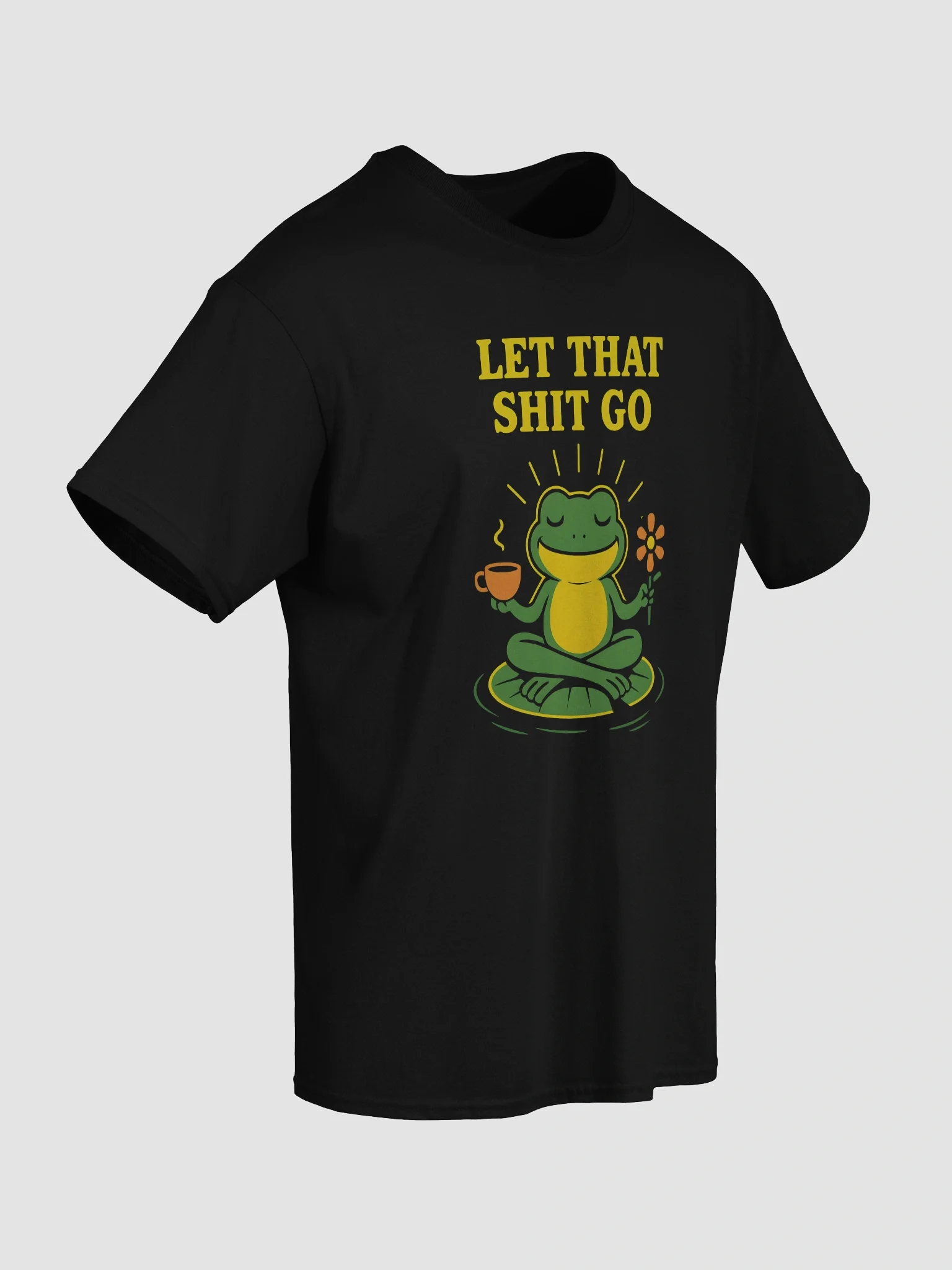 Zen Frog Let It Go Classic Unisex T-Shirt product image (4)