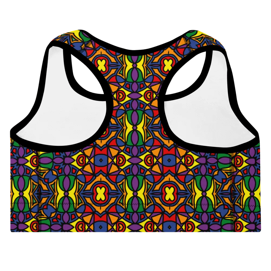 Pride Abstract (3) - Padded Sports Bra product image (4)