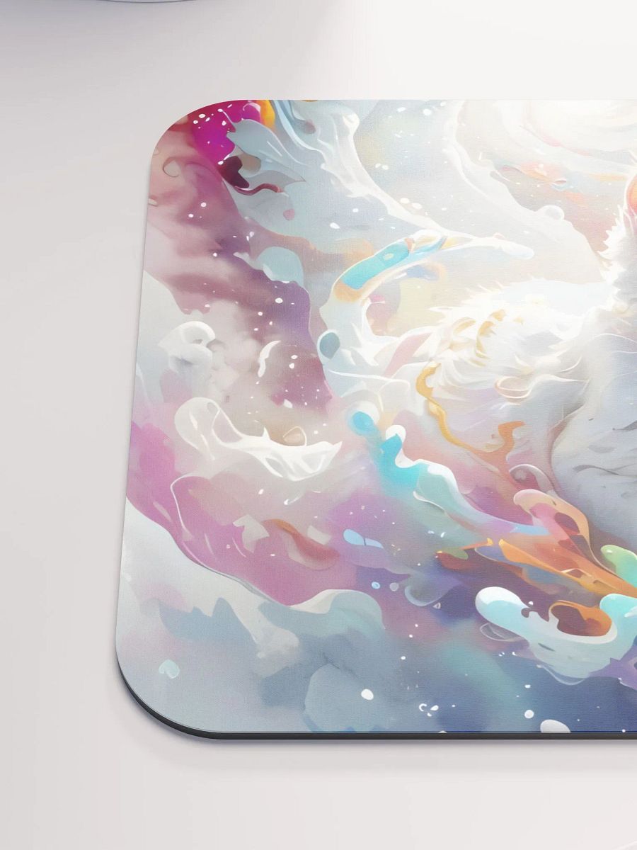 Vibrant Colors and Feline Fantasy Mouse Pad product image (7)
