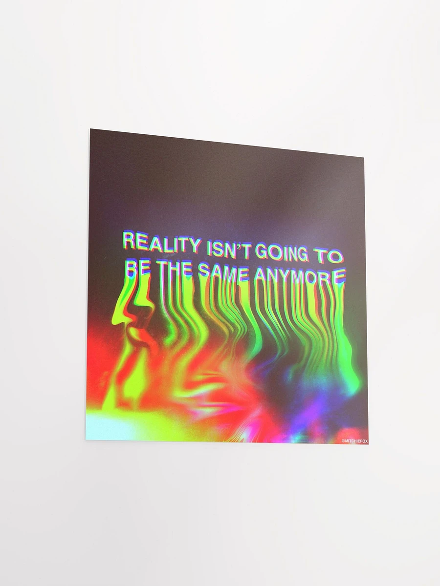 Reality Isn't Going To Be The Same Anymore - Poster product image (3)