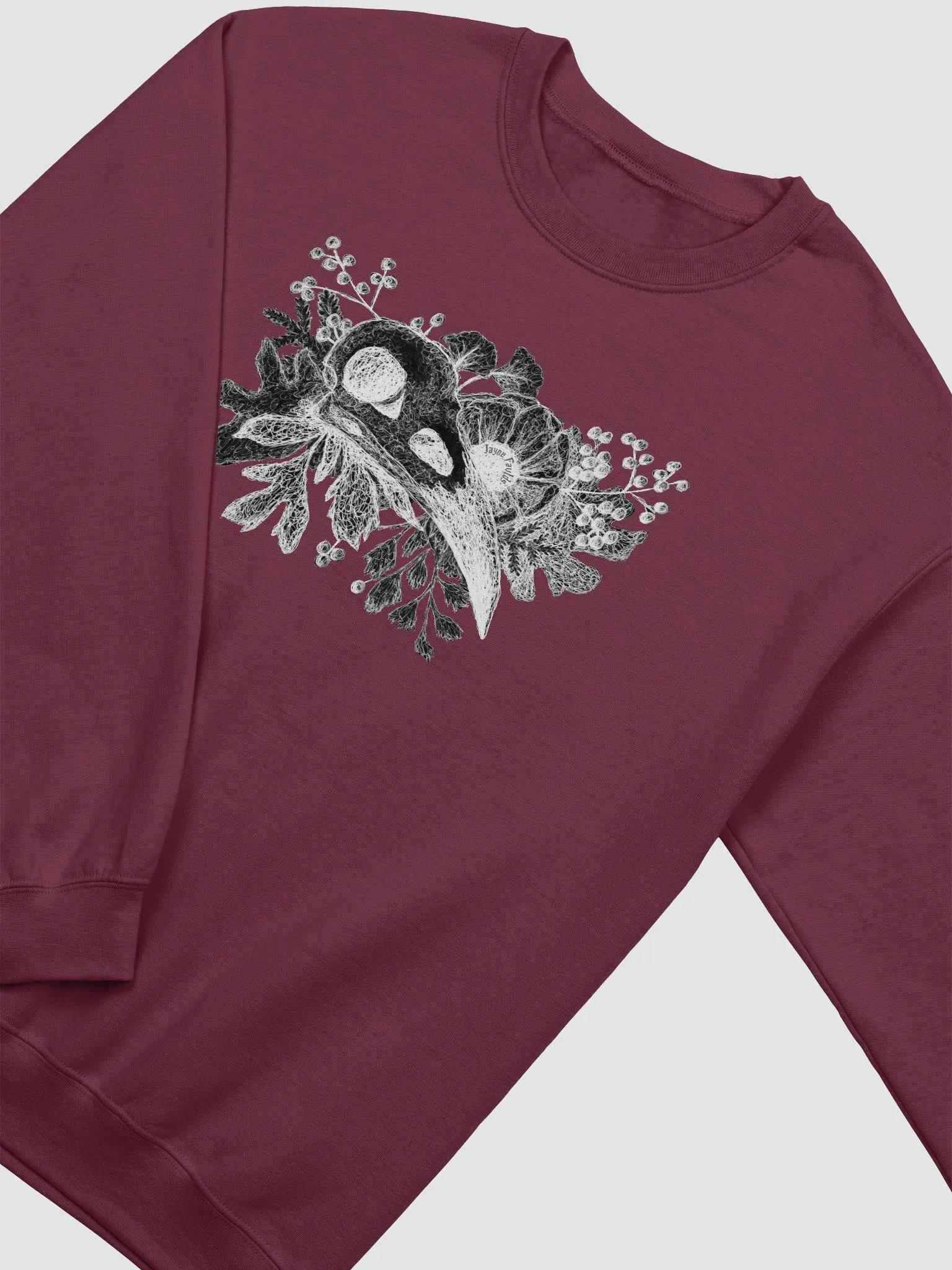 Inverted Raven Skull Unisex Sweatshirt product image (8)
