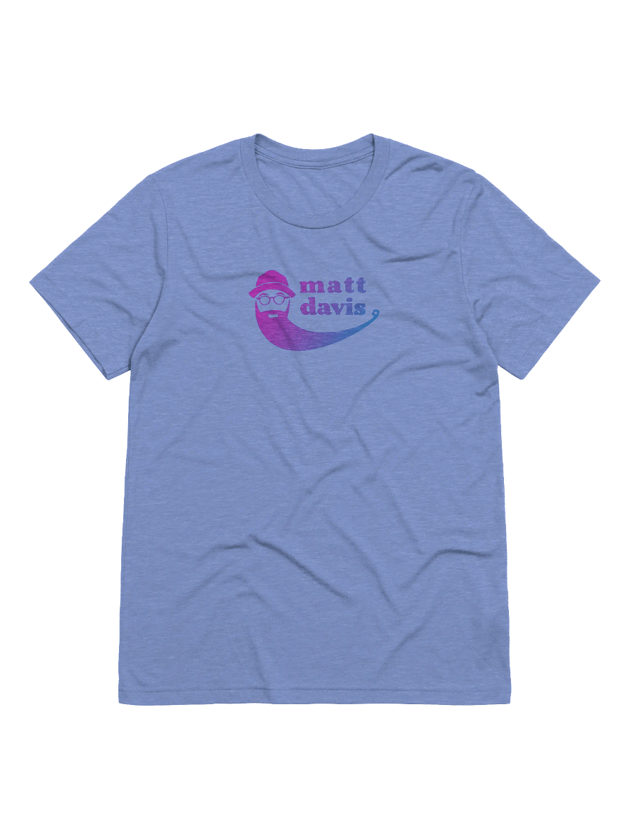 Matt Davis Beard Face Pink and Blue Logo Tee product image (2)