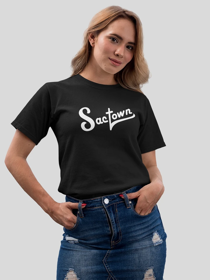 Sactown Skims Crop Tee (Black) – The People Of Sacramento